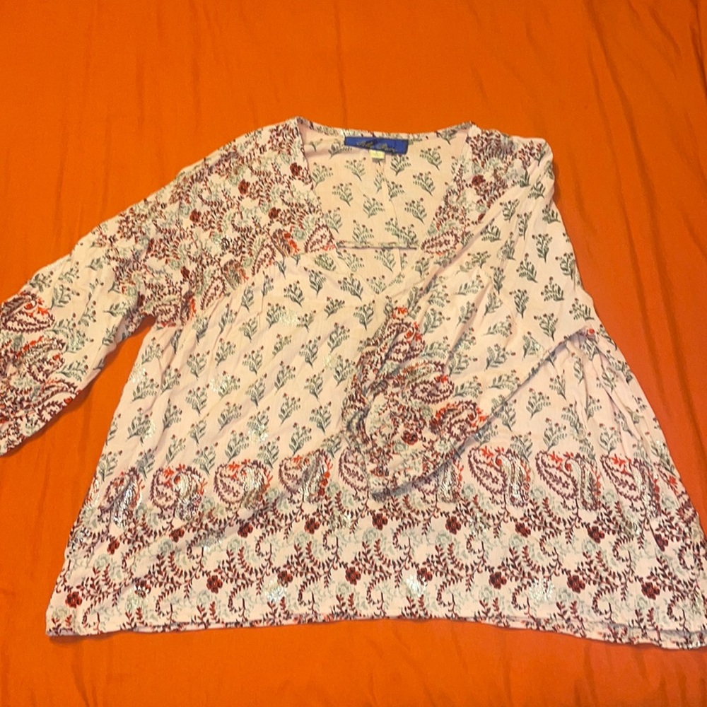 Flowy Boho Flowery Blouse